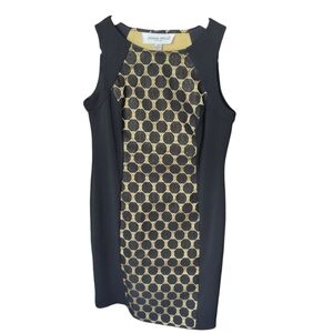Donna Ricco Black and‎ Gold Dress